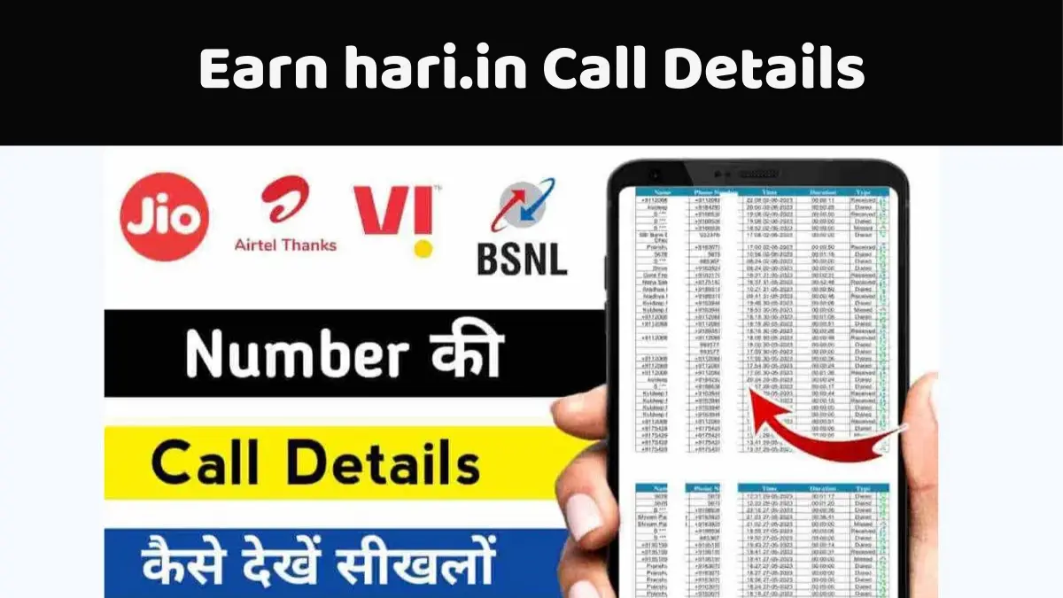 Earn hari.in Call Details