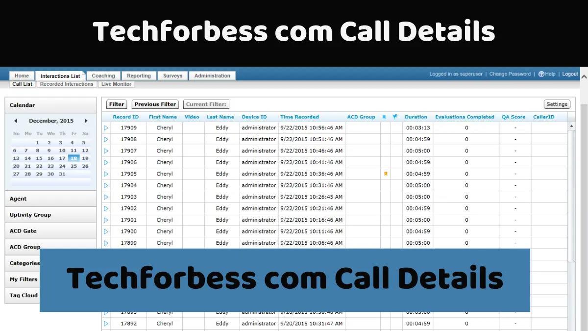 Techforbess com Call Details